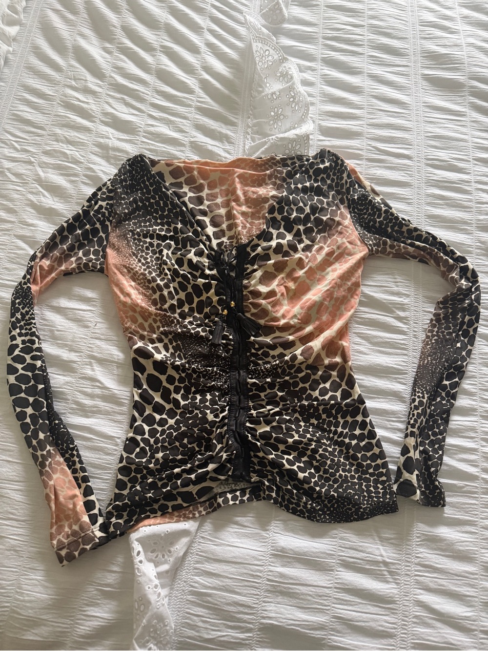 Roberto Cavalli 2004 S/S Giraffe Print Top